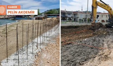 Güzelyalı sahilinde beton bloklar yükseliyor: ‘AK Partili belediye kıyıyı yok etti’