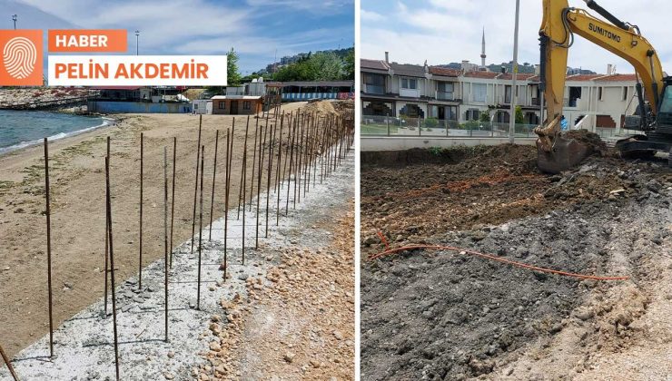 Güzelyalı sahilinde beton bloklar yükseliyor: ‘AK Partili belediye kıyıyı yok etti’